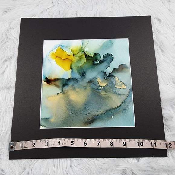 Original Alcohol Ink on Grafix & Matted in Black - Picture 5 of 7